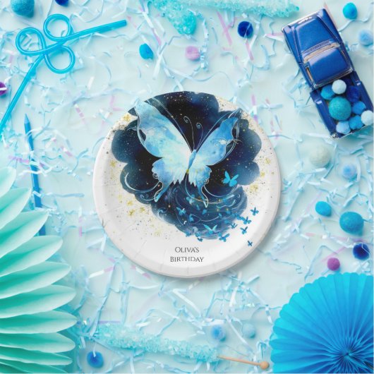 Betovering Leuke Vlinder Verjaardag Papieren Bordje (Feest)