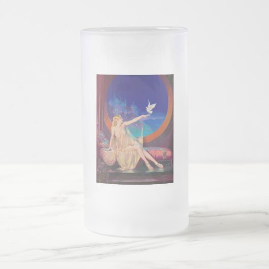 betovering van de Arabische Concubine Pinup Girl Matglas Bierpul (Center)