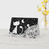 Betovering - wenskaarten kaart (Gele Bloem)