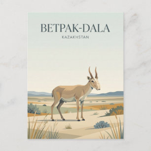 Betpak-Dala Steppe Kazachstan Briefkaart