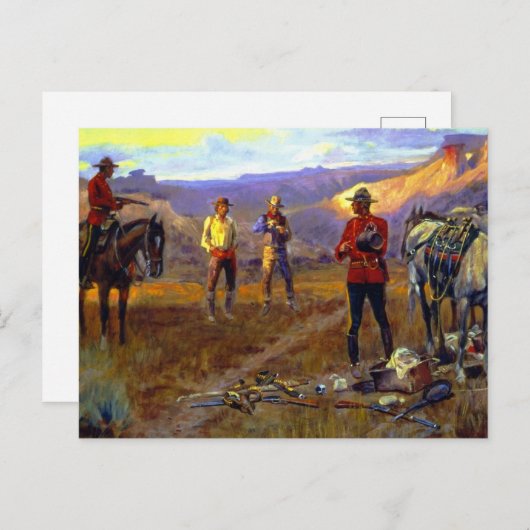 “Betrapt met de waar” door Charles M Russell Briefkaart (Voorkant / Achterkant)