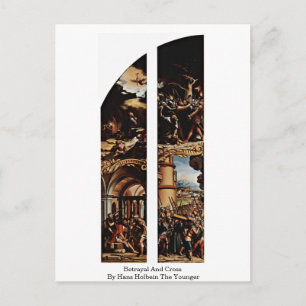 Betrayal and Cross by Hans Holbein the Younger Briefkaart