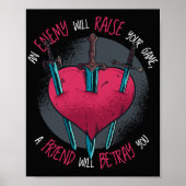 Betrayal Quote Poster (Voorkant)