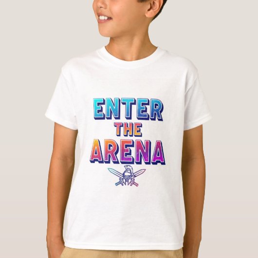 Betreed de Arena. T-shirt (Voorkant)