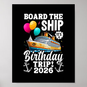 Betreed Het Schip Zijn Verjaardagsreis 2026 Grappi Poster