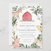 betreffende de uitnodiging van het Baby shower van (Voorkant)