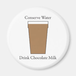 Betreffende Drink van chocolade in water Magneet