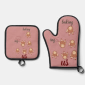 Betreft: Spud-Tastic Potato Oven Mitt Ovenwant & Pannenlap Set (Voorkant)