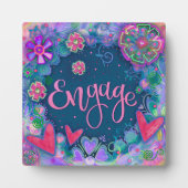 Betrek  floraal grillig Inspirerend Fotoplaat (Voorkant)