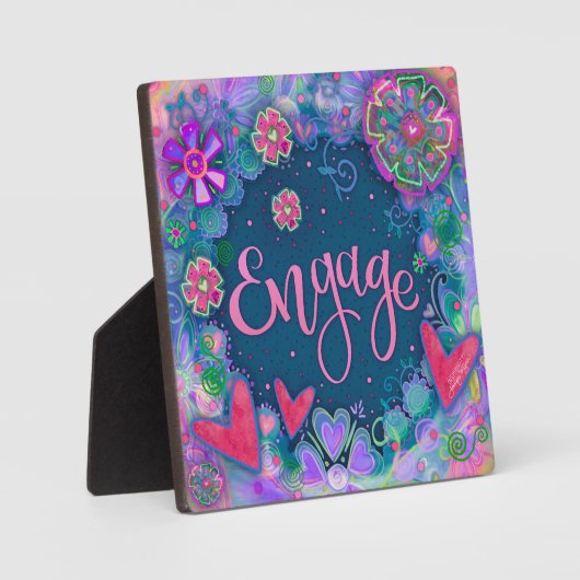 Betrek floraal grillig Inspirerend Fotoplaat (Voorkant)