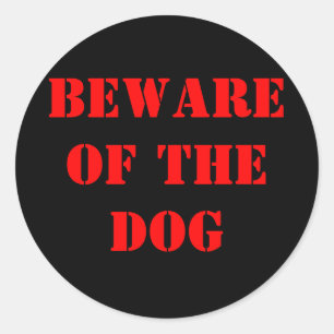 BETREUREN VAN DE HOND RONDE STICKER