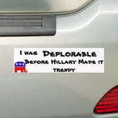 betreurenswaardig bumpersticker (Op auto)