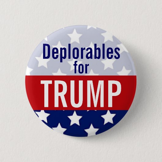 Betreurenswaardig voor Donald Trump 2016 Ronde Button 5,7 Cm (Voorkant)