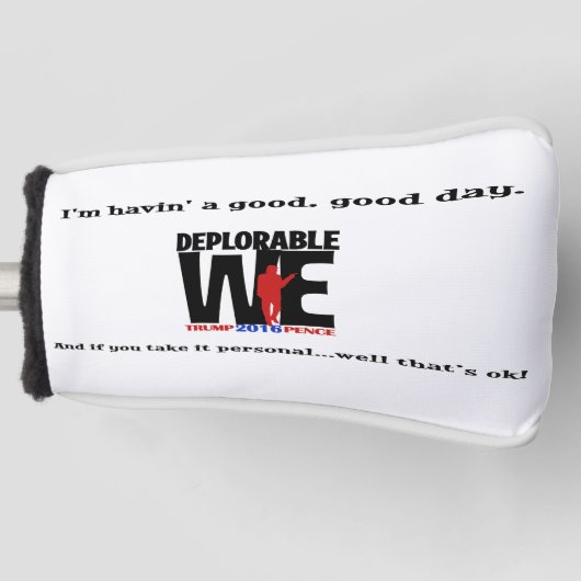 Betreurenswaardig wij Golfspelers Golfheadcover (Voorkant)