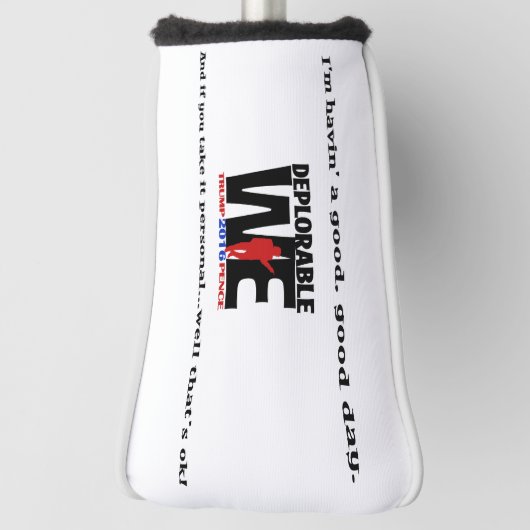 Betreurenswaardig wij Golfspelers Golfheadcover (Draai 90)