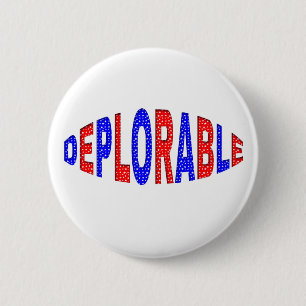 BETREURENSWAARDIGE Pin Button, Patriottische Kleur Ronde Button 5,7 Cm