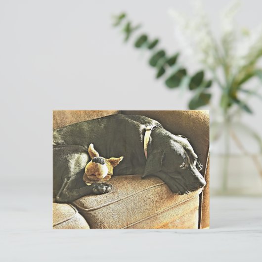 betreurt briefkaart (Staand voorkant)