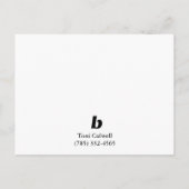 Betrokken! Aankondigingskaart (Achterkant)