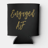 Betrokken AF Black and Gold Foil Koelbox Blikjeskoeler (Voorkant)