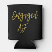 Betrokken AF Black and Gold Foil Koelbox Blikjeskoeler (Achterkant)