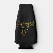 Betrokken AF Zwart en Gouden Foliefles Koeler (Voorkant)