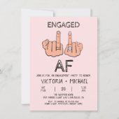Betrokken bij een grappig verlovingsfeest kaart (Voorkant)