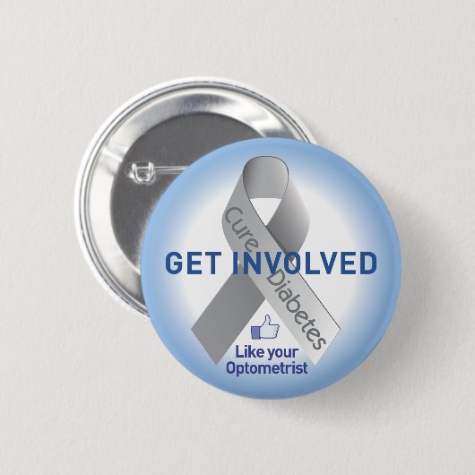 Betrokken Button Diabetes (Voorkant /achterkant)