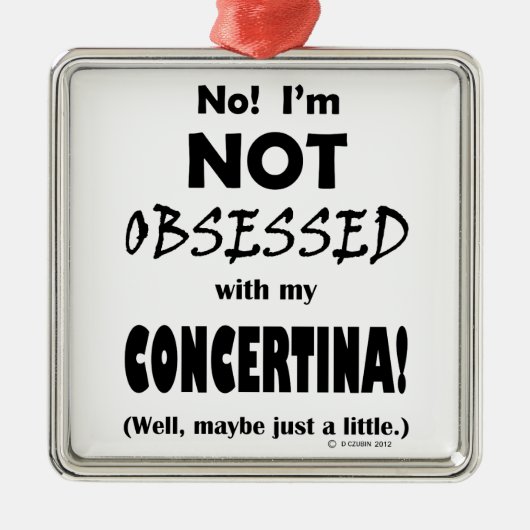 Betrokken Concertina Metalen Ornament (Voorkant)