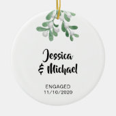 Betrokken Custom Keramisch Ornament (Voorkant)