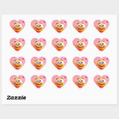 Betrokken Emoji Hart Sticker (Vel)