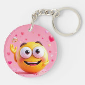 Betrokken Emoji Sleutelhanger (Achterkant)