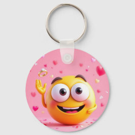 Betrokken Emoji Sleutelhanger