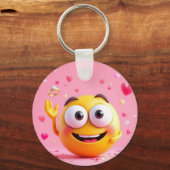 Betrokken Emoji Sleutelhanger (Voorkant)