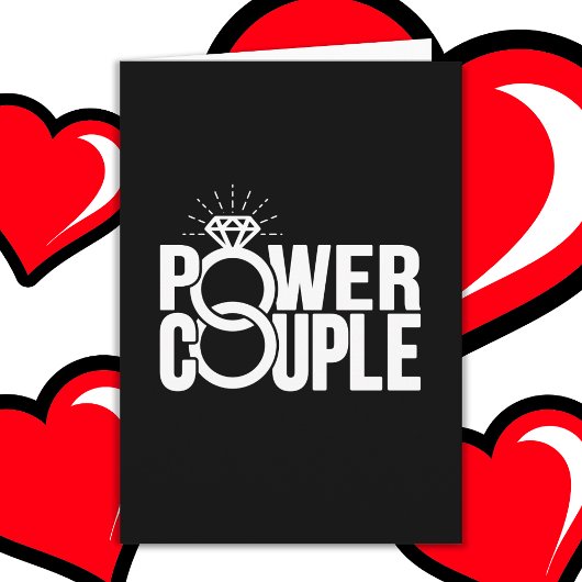 Betrokken getrouwd power koppel bruiloft Jubileum Kaart