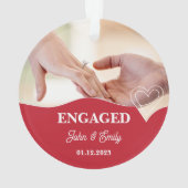 Betrokken – Jouw naam, geboortedatum en foto toevo Ornament (achterkant)