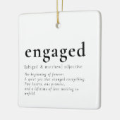 Betrokken kalligrafie Fotoherinnering Keramisch Ornament (Links)