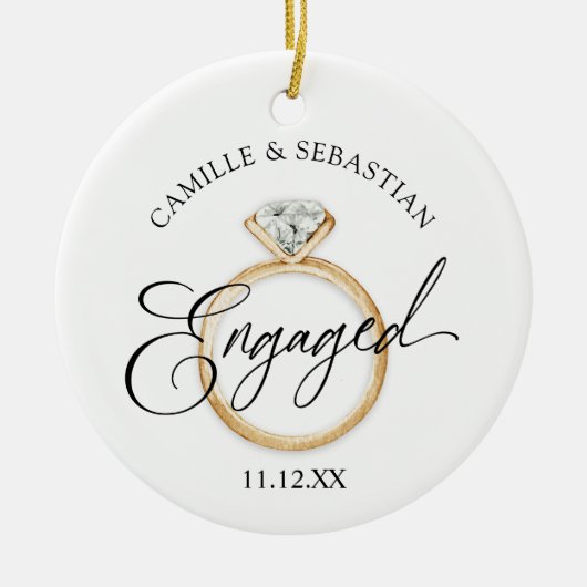 Betrokken! Kerstfoto Ornament (Voorkant)