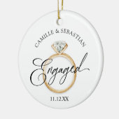 Betrokken! Kerstfoto Ornament (Links)