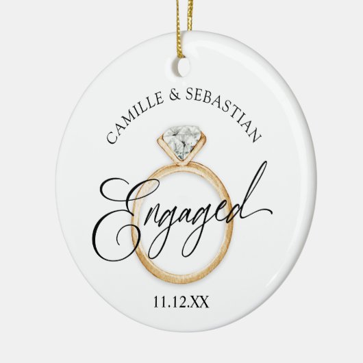 Betrokken! Kerstfoto Ornament (Links)