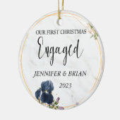 Betrokken kerstversiering Eerste Kerstmis Betrokke Keramisch Ornament (Links)