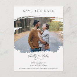 Betrokken koppel en gesimuleerde borstel voor het briefkaart