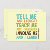 Betrokken me Inspirerend prijsopgave Briefkaart (Voorkant / Achterkant)