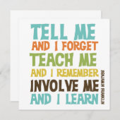 Betrokken me Inspirerend prijsopgave Kaart (Voorkant / Achterkant)