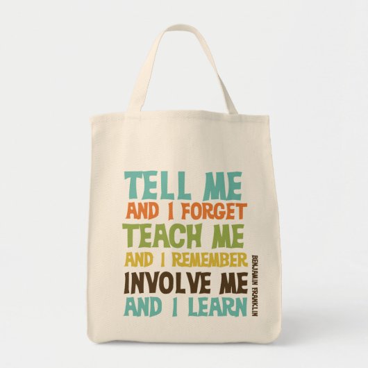 Betrokken me Inspirerend prijsopgave Tote Bag (Voorkant)