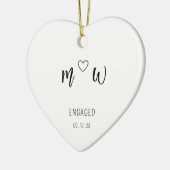 Betrokken minimalist keramisch ornament (Links)