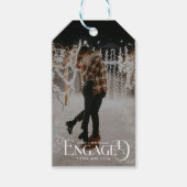 Betrokken Minimalistische Pret Typografie Foto Cadeaulabel (Voorkant)