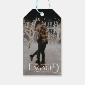 Betrokken Minimalistische Pret Typografie Foto Cadeaulabel (Achterkant)