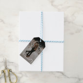 Betrokken Minimalistische Pretentieloze Lettertypo Cadeaulabel (Met Touw)