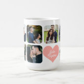 Betrokken paar 7 foto collage beter samen koffiemok (Center)