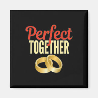 Betrokken Perfect Samen Gouden Trouwband Bruid Magneet